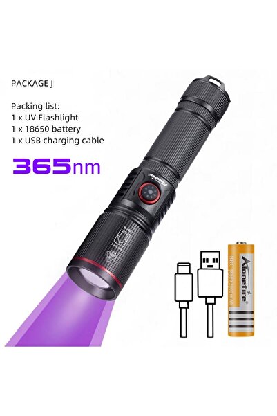 Choice مصباح يدوي LED عالي الطاقة بقوة 20 واط يعمل بالأشعة فوق البنفسجية بطول...