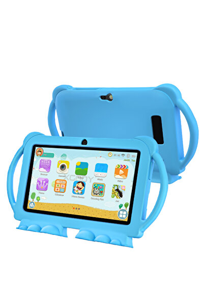 Choice Standard Version Blue 2025 New 7 Inch Kids Tablet with Cartoon Proof C...
