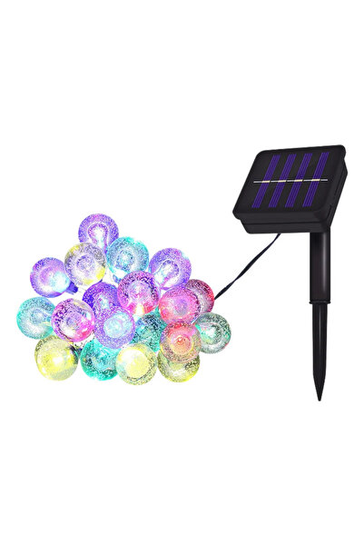 Choice مصابيح كروية كريستالية شمسية متعددة الألوان 5M20L، 8 أوضاع إضاءة، مقاو...