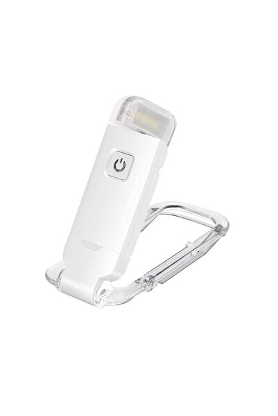 Choice white 1 pack New LED Clip USB Rechargeable Book Reading Light Brightne...