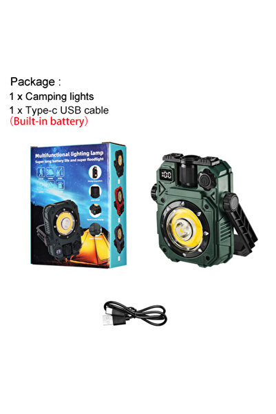 Choice مصباح تخييم شمسي محمول من جريد - فانوس مغناطيسي مع حامل قابل للتعديل، ...