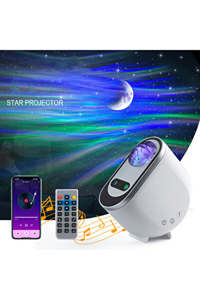 Choice جهاز عرض أمواج المحيط مع مكبر صوت بلوتوث/مصباح ليلي LED يعمل بالصوت لل...