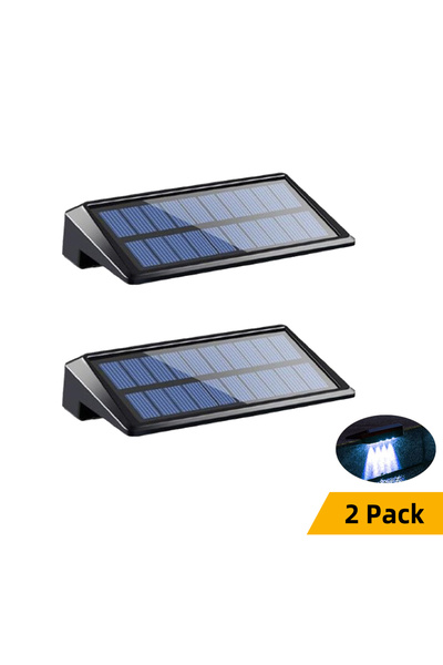 Choice White 2 Pack Solar Fence Lights,Wall Lights Outdoor,IP44 Waterproof Fe...