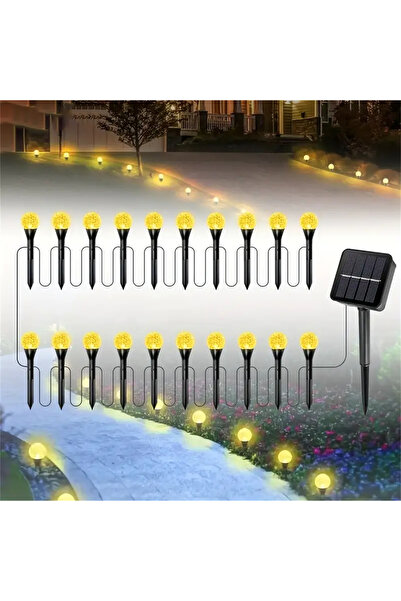 Choice مصابيح إضاءة مسار تعمل بالطاقة الشمسية على شكل كرة كريستالية بيضاء داف...