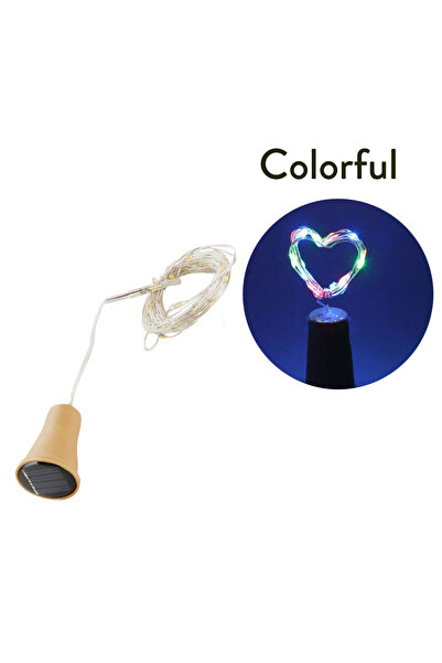 Choice 1M 10led Multicolor Solar Powered 10LED 20LED Wine Bottle Lights Cork ...