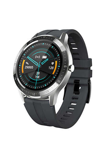 Choice ساعة ذكية لتتبع اللياقة البدنية باللون الرمادي الفضي، شاشة عالية الدقة...