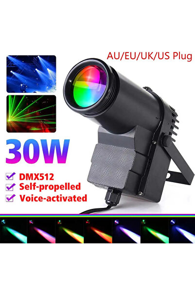Choice EU Plug 30W Mini RGBW LED Pinspot Light Stage Light DMX512 Colorfull D...