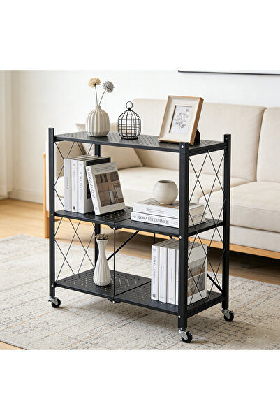 Bleco Foldable Multifunctional Household Storage Rack, Lightweight Shelf