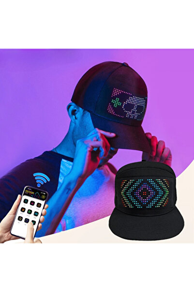 Choice قبعة يمكنك صنعها بنفسك، شاشة عرض بإضاءة LED، قبعة ذكية تعمل بتقنية الم...