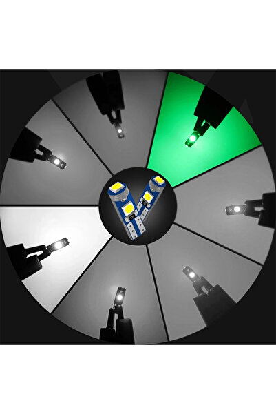 Choice Green 5PCS T5 Led W3W W1.2W 17 37 73 74 LED Lamp Car Dashboard Instrum...