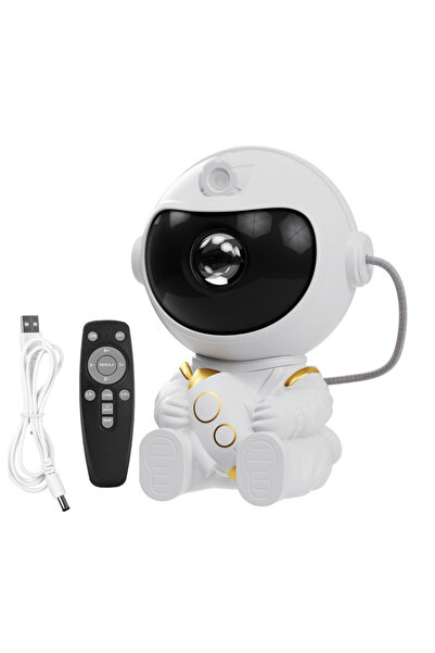 Choice جهاز عرض النجوم LED على شكل صاروخ ورائد فضاء، جهاز عرض ليلي لغرفة النو...