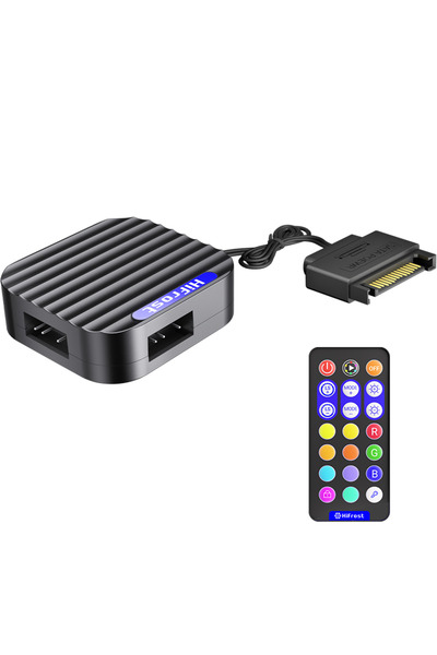 Choice BLACK ARGB 5V 3PIN To SATA Interface Extension Cable Mini Adapter Cont...