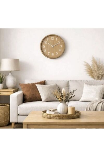 OEM Decorative wall clock made of natural wood, minimalist design - Ideal for...