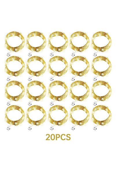 Choice 1M10LED-20pcs Warm White 20 Pack String Fairy Lights 20Led 2M Silver C...