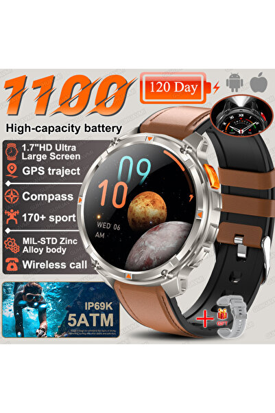 Choice ساعة ذكية عسكرية جديدة للرجال من طراز T-Rex3 Ultra، مزودة ببطارية كبير...