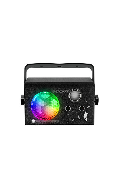 Choice USB black Party Lights, Disco Light, Rgb 3 Lens Sound Activated Dj Str...