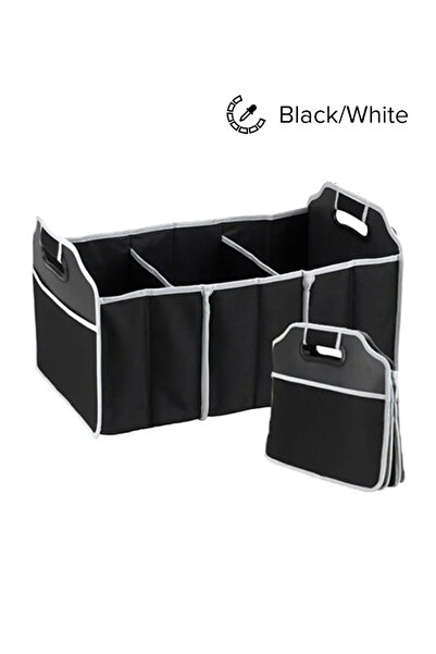 HALAMODO منظم حجرات صندوق السيارة 50 × 33 × 32 سم