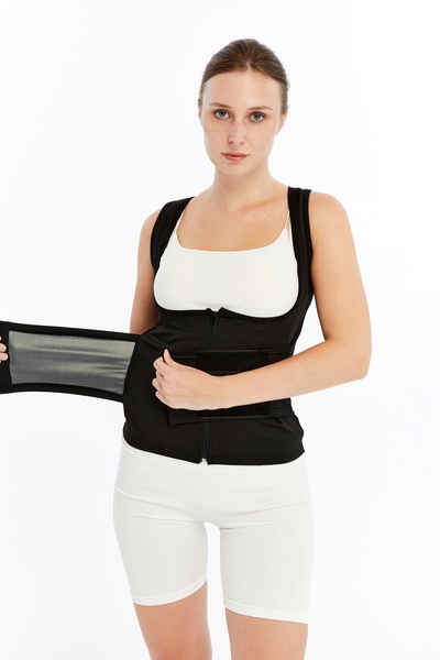 FF FİT FORM GİYİM Sauna Thermal Vest Sweat Effect Athlete Waist Belt Corset