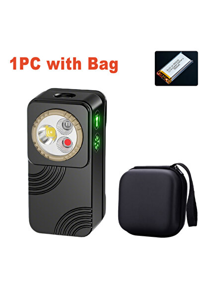 Heinast with bag Multi-Function Rechargeable EDC Flashlight,400LM Magnetic Wo...