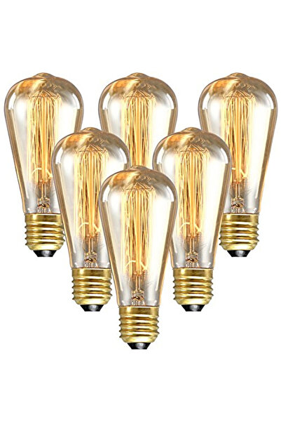 Choice نعم، 6 قطع/عبوة من مصابيح إديسون قابلة للتعتيم 40 واط E27 مصابيح LED خ...