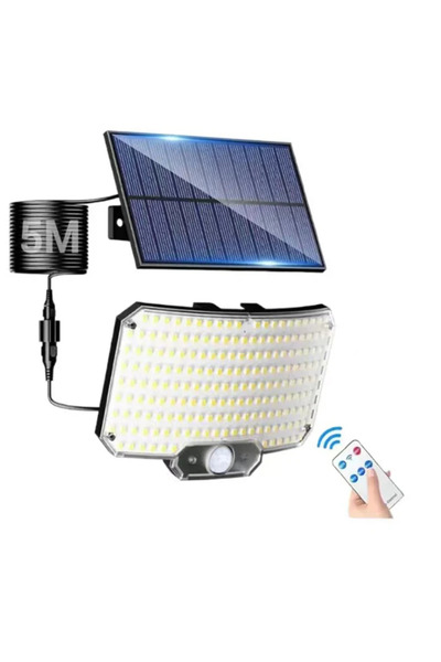 Choice مجموعة مصابيح شمسية خارجية 234 ليد مع جهاز تحكم عن بعد، فائقة السطوع، ...