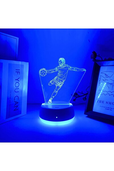 Choice 7color 1pc Creative Football Sports Theme 3D Night Light, USB Powered ...