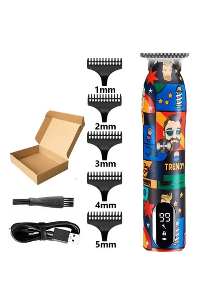 Choice Haircut Carton box Hair Clipper LK-2207 Rechargeable Graffiti Electric...