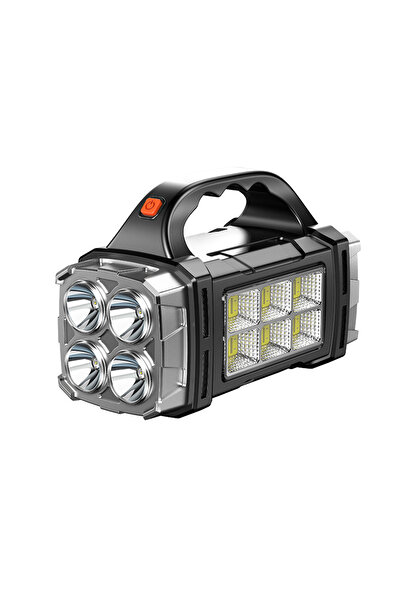 Choice مصباح LED قابل لإعادة الشحن برأسين بقوة 200000 لومن، مصباح يدوي كبير ا...