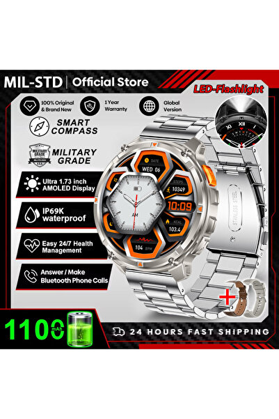 Choice ساعة ذكية جديدة من طراز T-Rex3 Ultra مزودة ببطارية كبيرة سعة 1100 مللي...