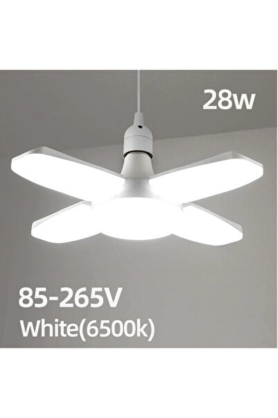 Choice 85-265V 28W Fan Shape LED Bulb E27 LED Lamp Foldable AC220V Light Bulb...