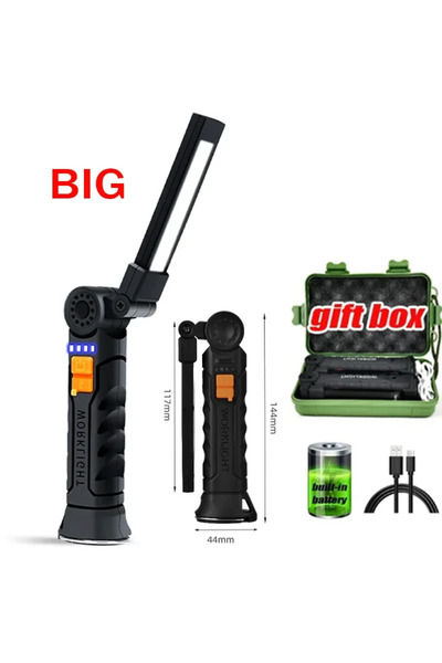 Heinast مصباح يدوي USB قابل لإعادة الشحن من BIG-box، هدية مثالية للرجال، مصبا...