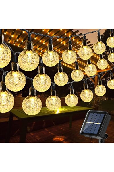 Choice سلسلة إضاءة LED تعمل بالطاقة الشمسية بطول 12 متر و100 مصباح LED، بإضاء...