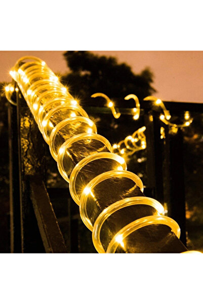 Choice شريط إضاءة LED يعمل بالطاقة الشمسية بطول 10 أمتار و100 مصباح LED أبيض ...