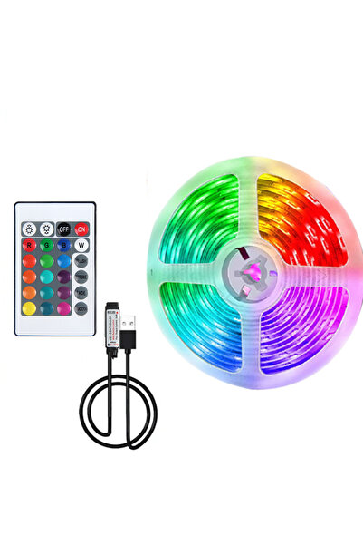 Choice 5m Not waterproof 24K-IR 5V LED Strip Light RGB With USB 24Key Infrare...