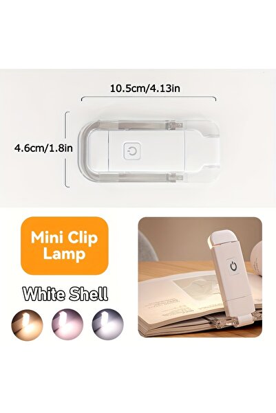 Choice white USB Rechargeable Book Lights Reading Light Eye-Protection Night ...