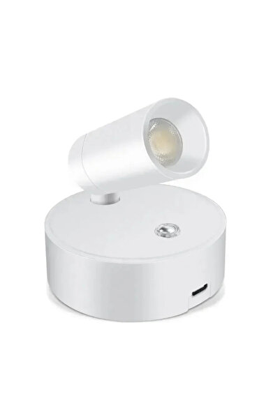 GGBEE White Magnetic LED Wall Light with Type-C Charging 3 Color Dimmable 360...