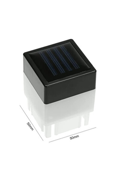 Choice 1PC Square Waterproof LED Solar Pillar Light Balcony Lighting Decorati...