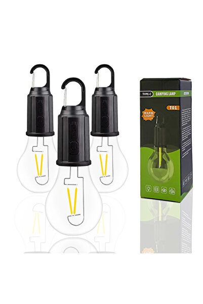 Choice 3 مصابيح LED خارجية قابلة لإعادة الشحن عبر منفذ USB، عالية السطوع، منا...