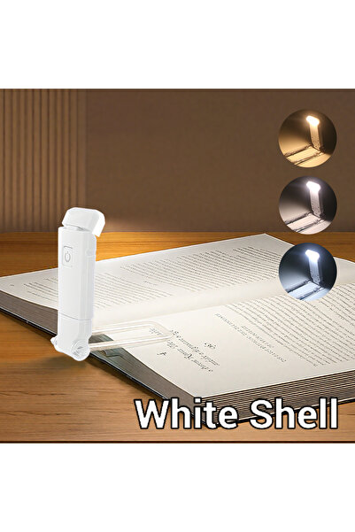 Choice مصباح قراءة صغير LED أبيض اللون، قابل لإعادة الشحن عبر منفذ USB، يحمي ...