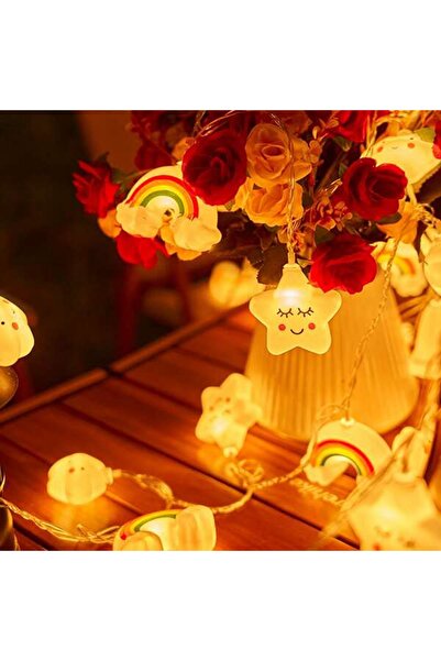 Choice 1.5M10LED Warm White 1PACK Rainbow&Star&Cloud String Lights LED Decora...