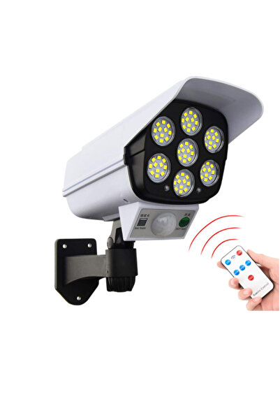 Choice كاميرا مراقبة وهمية تعمل بالطاقة الشمسية وإضاءة بمستشعر حركة من جي كي ...