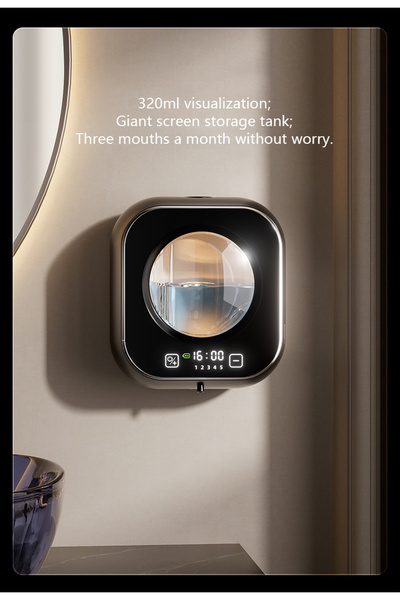 Choice black Wall Mounted Automatic Soap Dispenser with Large Capacity Non-co...