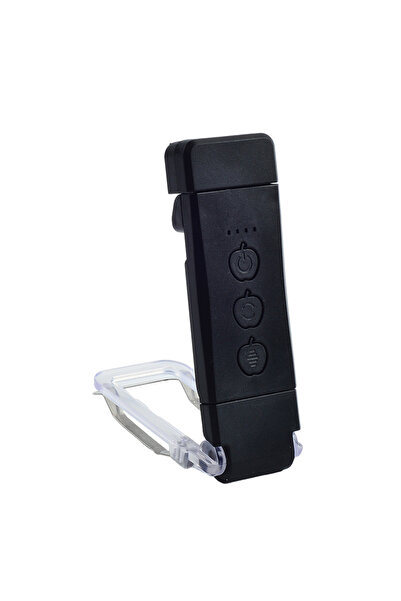 Heinast مصباح قراءة صغير أسود اللون، مزود بمشبك، ومؤقت، وقابل لإعادة الشحن، و...