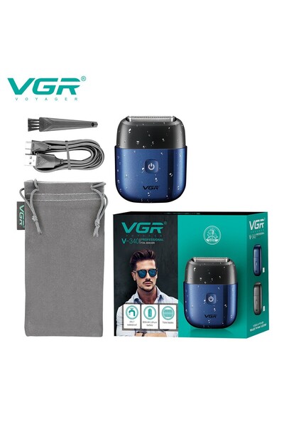 Choice V-340 blue VGR 340 Shaver Professional Electric Razor Reciprocating Sh...