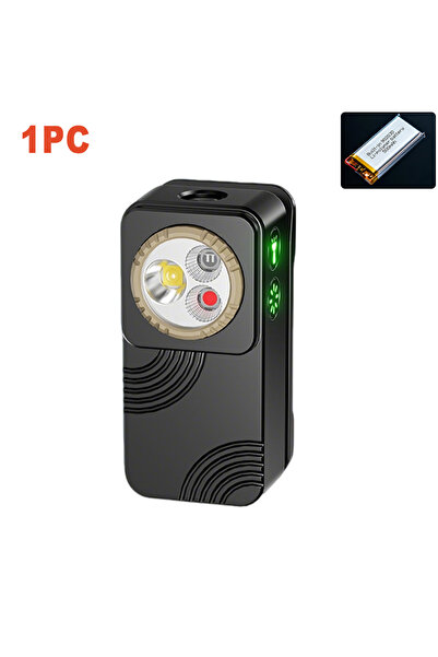 Heinast مصباح يدوي متعدد الوظائف قابل لإعادة الشحن S11-3، بقوة 400 لومن، مزود...