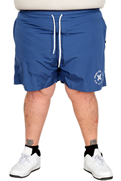 ModeXL شورت سباحة للرجال مقاس كبير من مود XL مطبوع عليه شعار ميامي بيتش FOX 2...