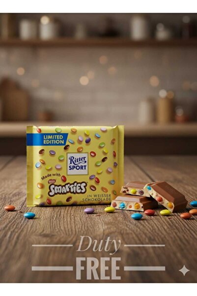 hijazigroup limited edition Ritter Sport Smarties White Chocolate bar 100G