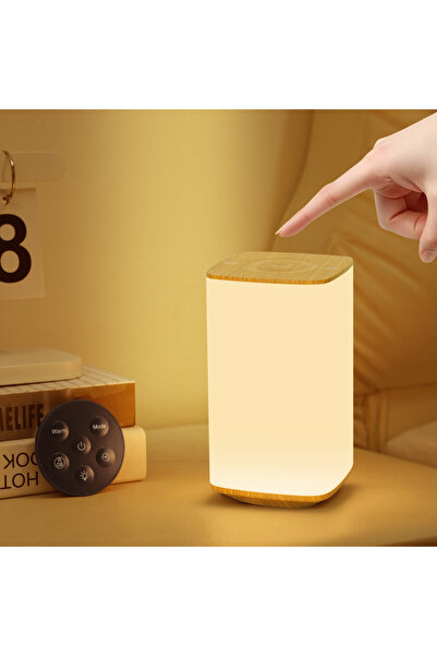 Choice مصباح طاولة يعمل باللمس قابل لإعادة الشحن من النوع A، ضوء ليلي RGB قاب...