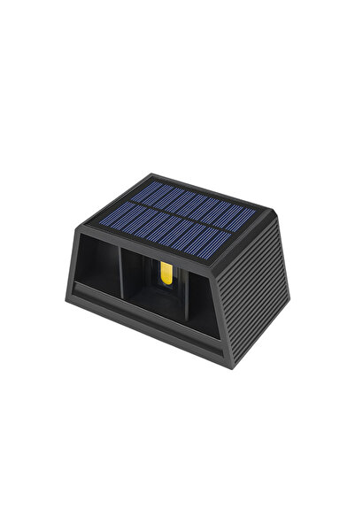 Choice مصباح جداري شمسي عصري بإضاءة دافئة، بقوة 10 واط، بتقنية COB، مقاوم للم...