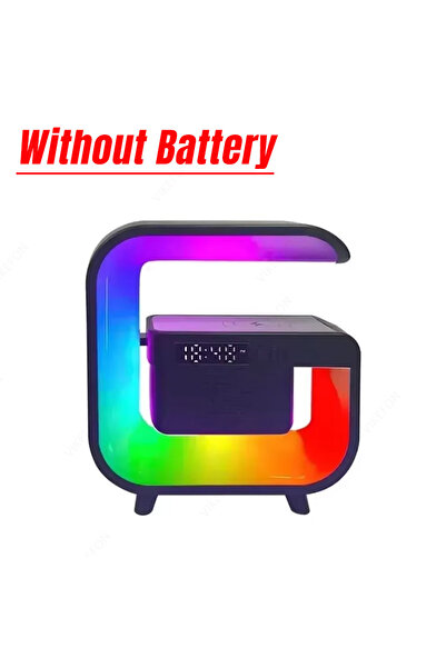 Choice Black No Battery Wireless Charger Station Desk Lamp Night Light Alarm ...